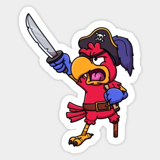 Pirate Parrot Sticker